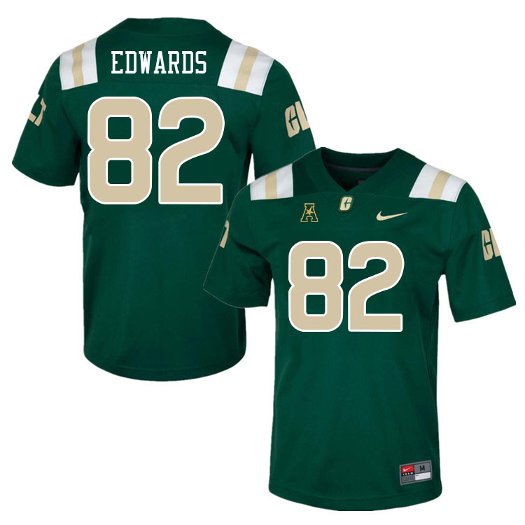 Charlotte 49ers #82 Elisha Edwards College Football Jerseys Stitched Sale-Green